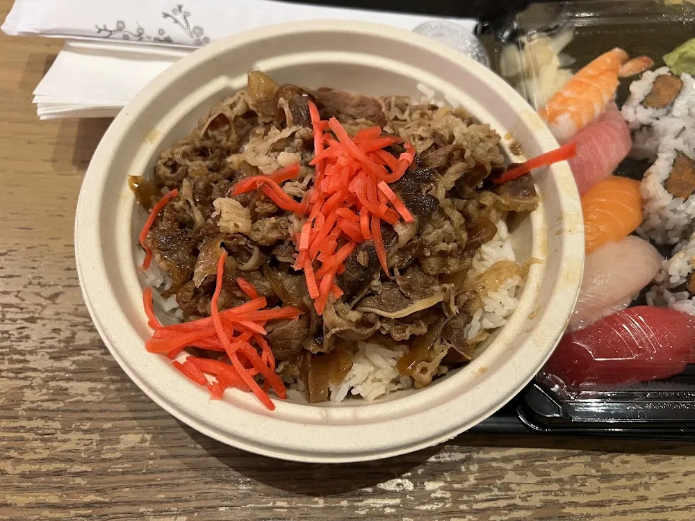 Gyudon and Miso Soup